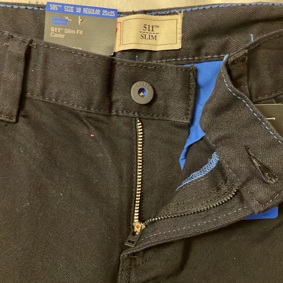 NWT 511 Slim Fit Black Boys Streetwear jeans. boys size 10 regular 25x25 - Picture 7 of 10